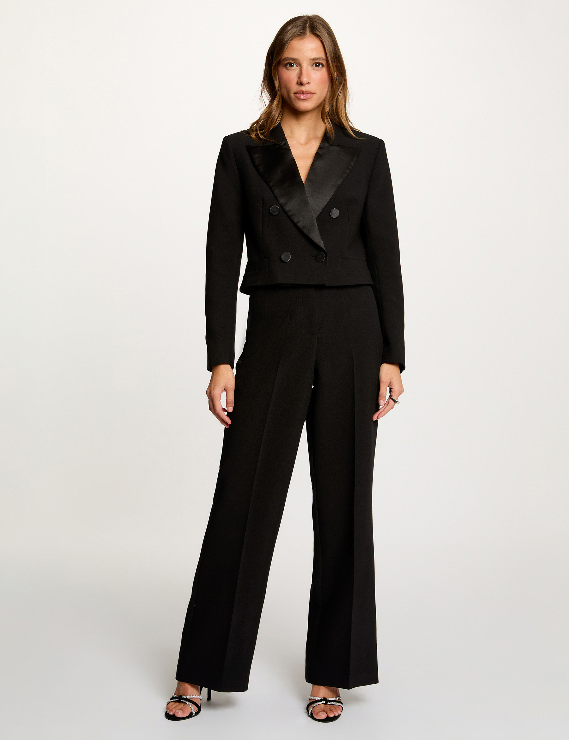 veste courte cache coeur noir femme Veste courte cache-coeur noir femme