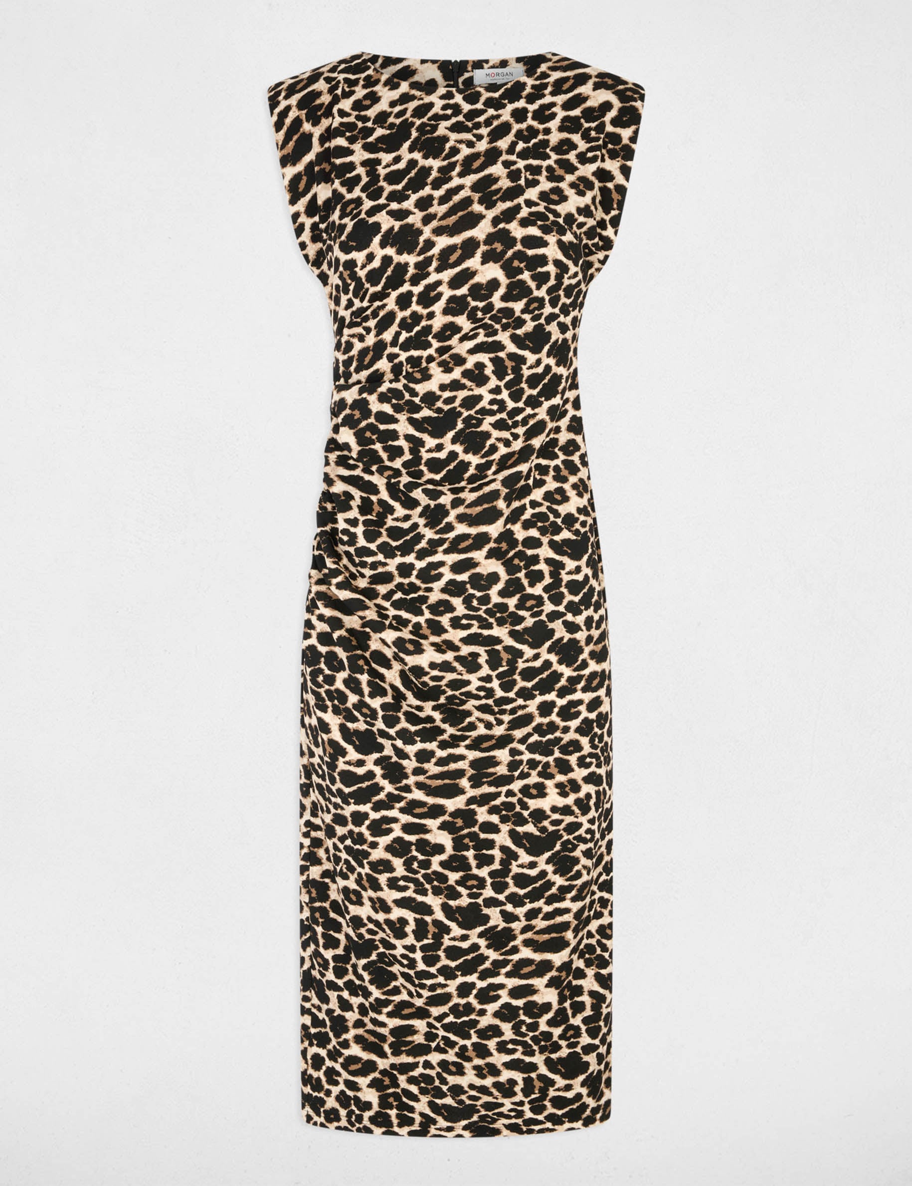 Robe maille sans manches multicolore femme