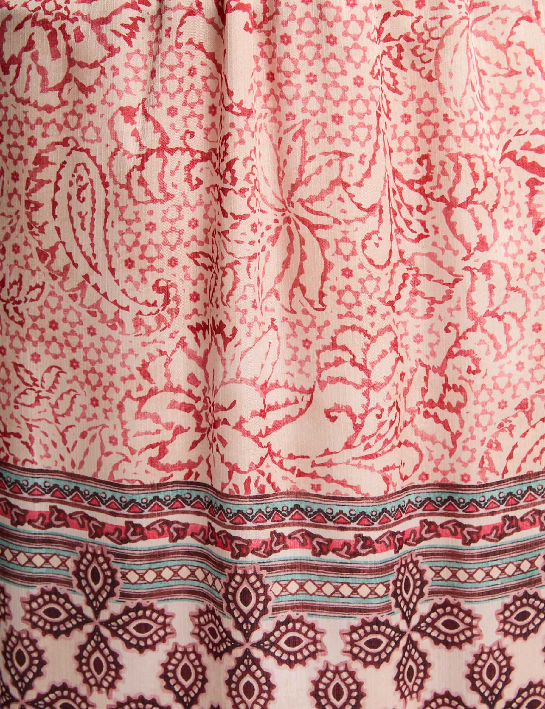 jupe longue fluide multicolore femme Jupe longue fluide multicolore femme