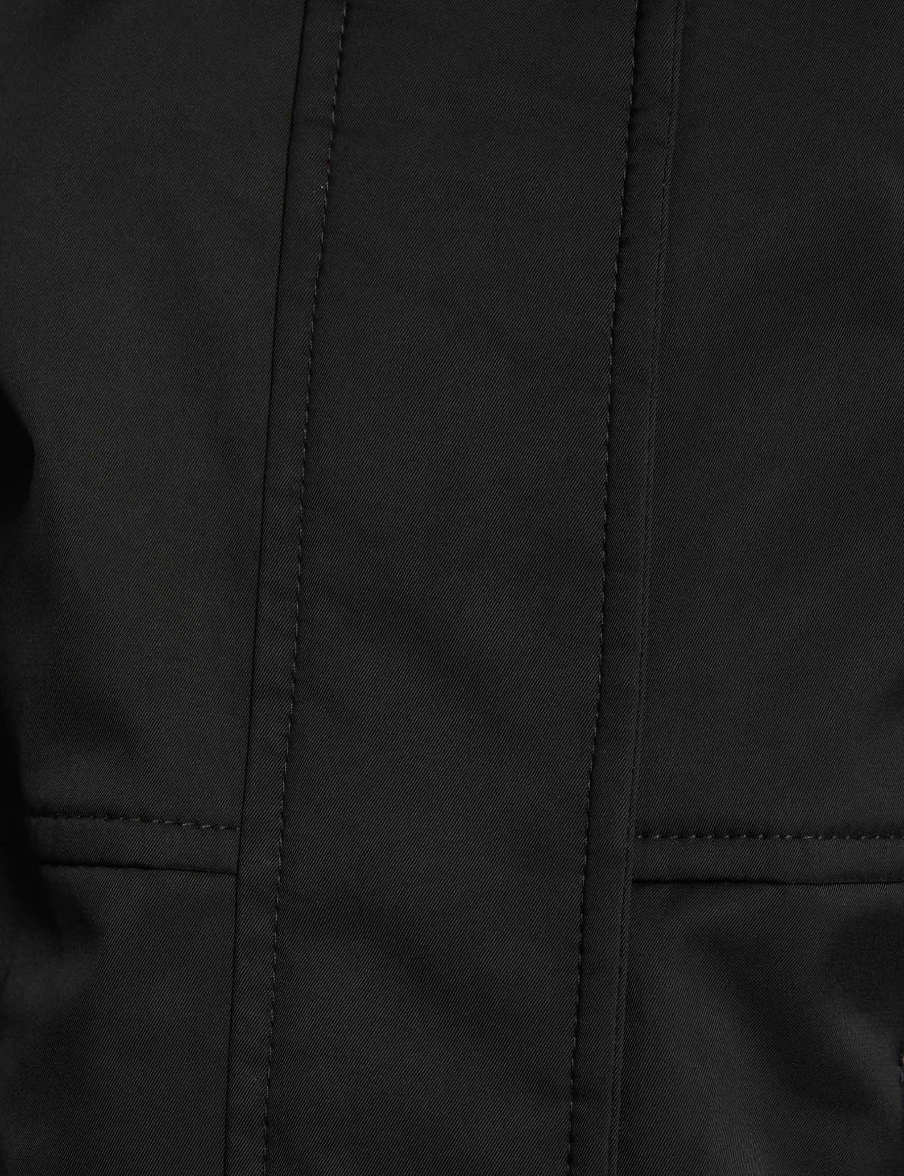 parka droite mi longue noir femme null