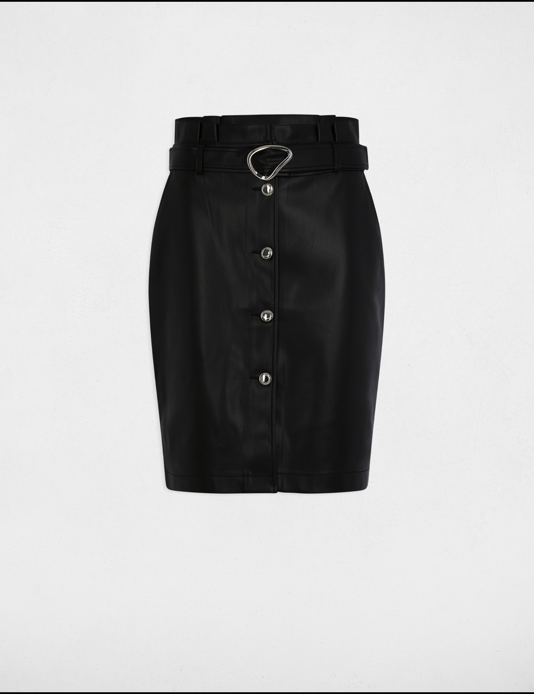 jupe crayon simili cuir noir femme Jupe crayon simili cuir noir femme