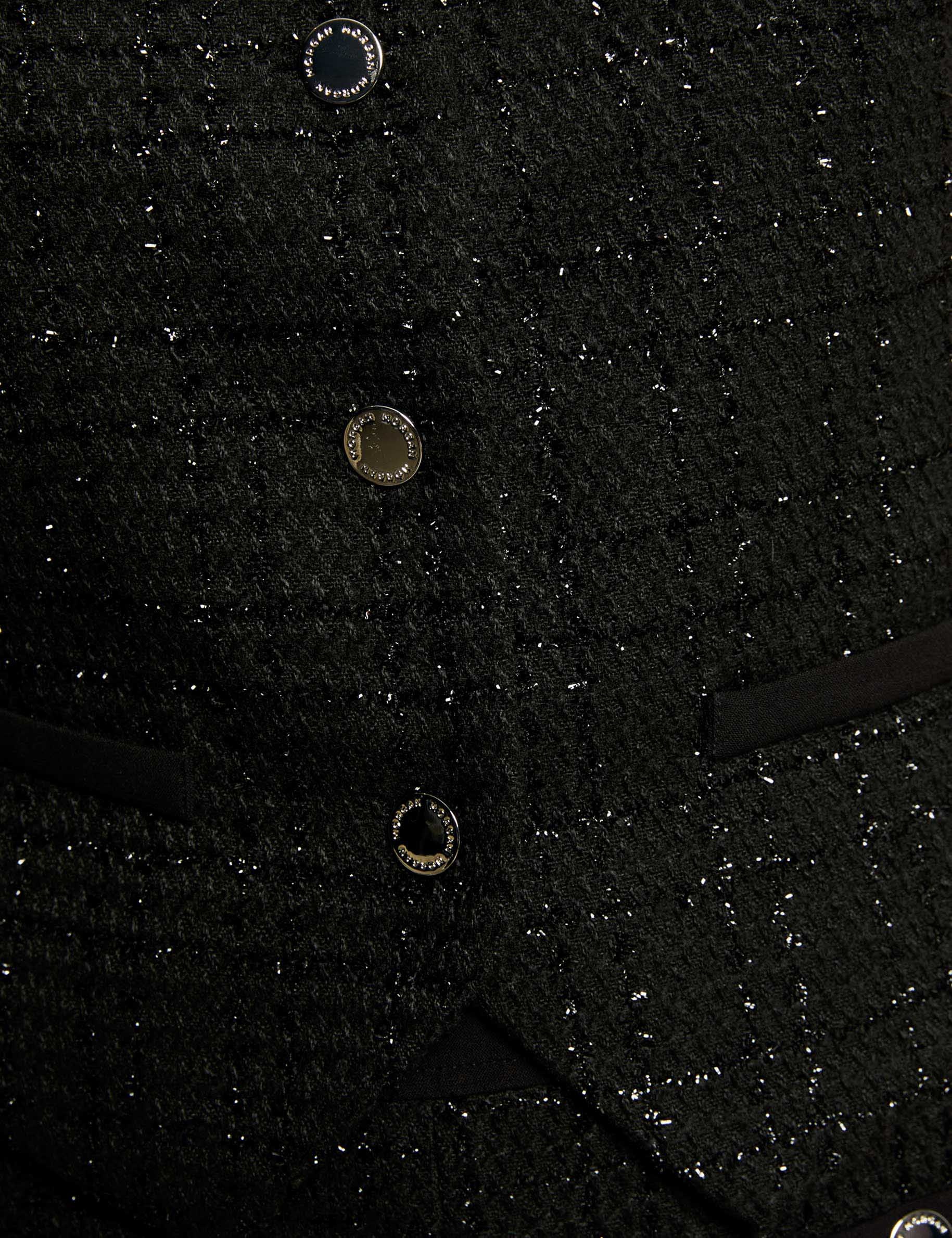 gilet cintre sans manches noir femme null