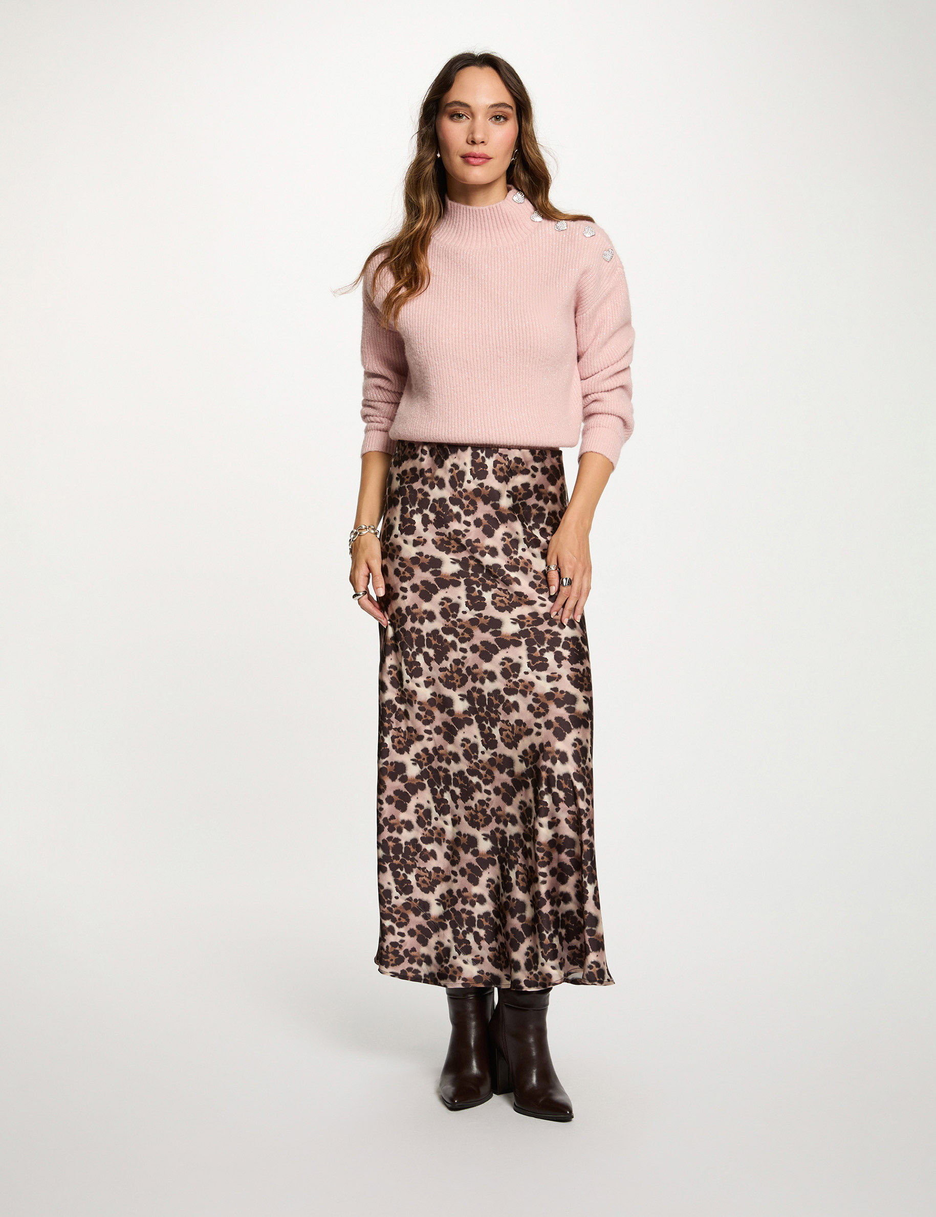 jupe longue fluide multicolore femme Jupe longue fluide multicolore femme