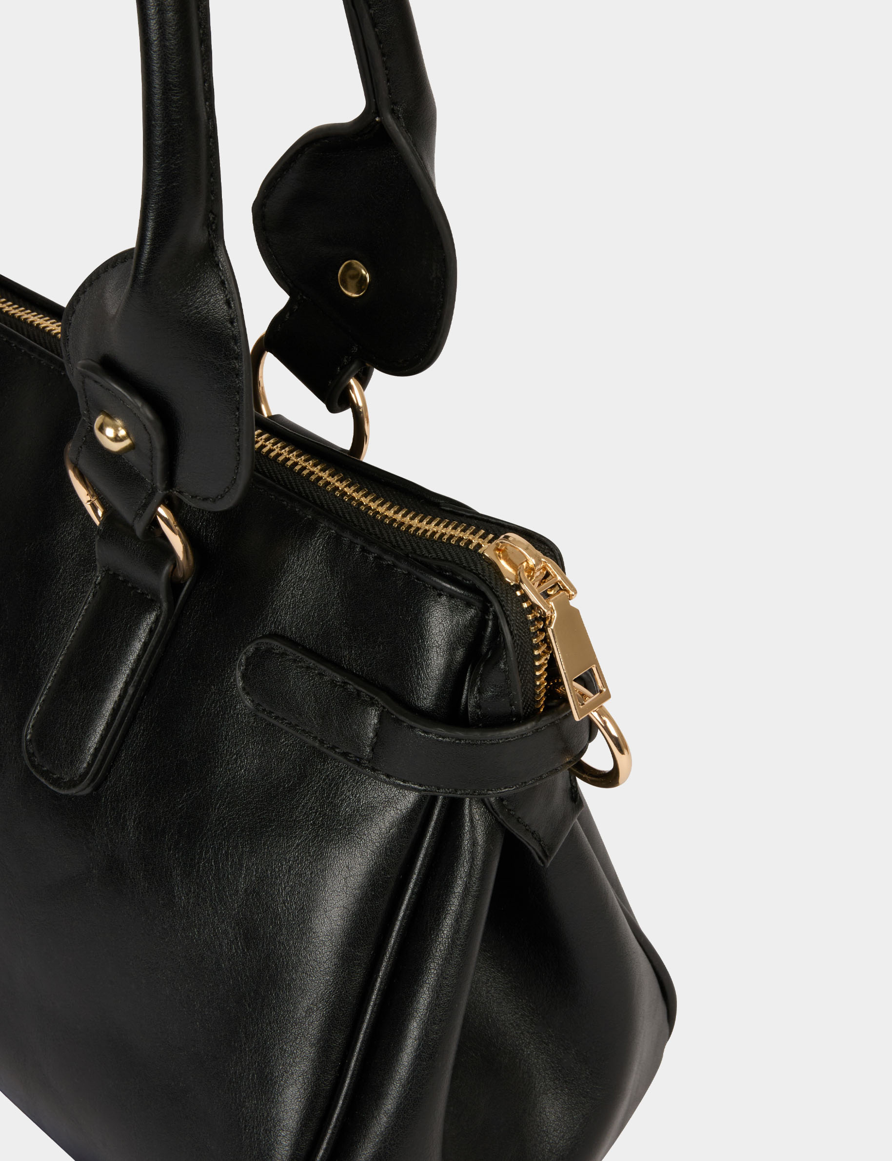 Sac similicuir port&eacute; &eacute;paule noir femme