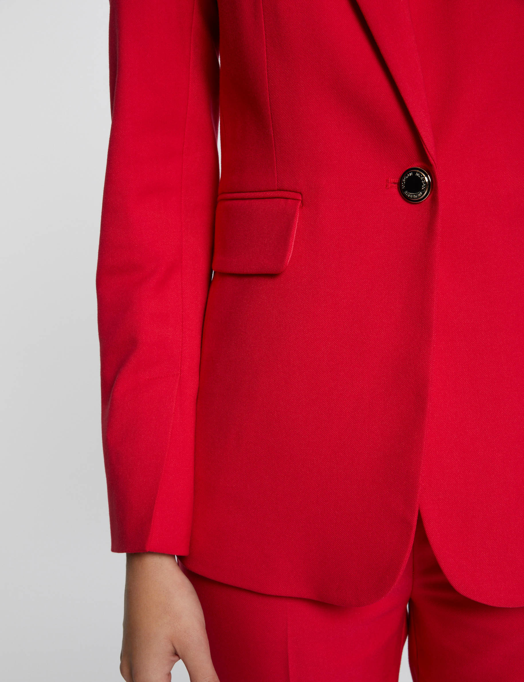 Blazer met knopen medium rood vrouw
