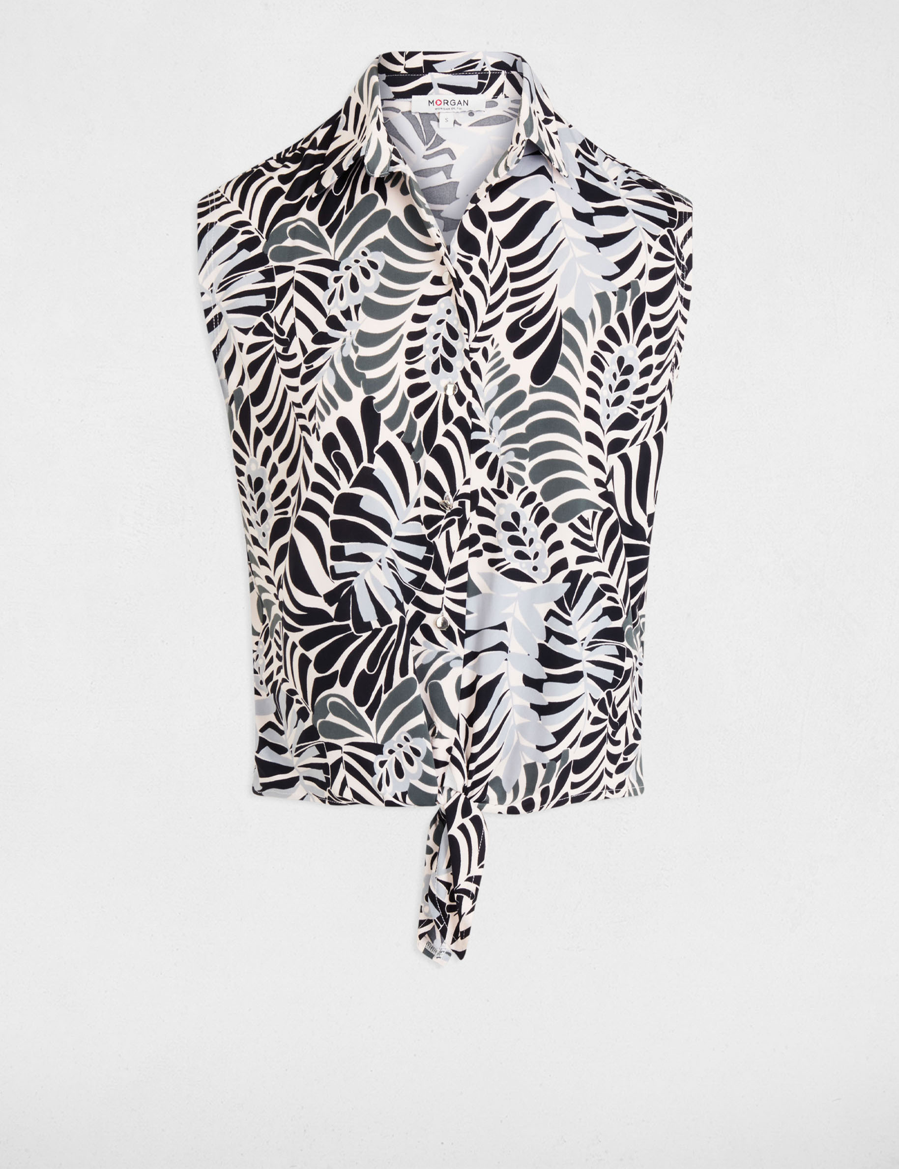 mouwloze tanktop meerkleurig vrouw Mouwloze tanktop meerkleurig vrouw