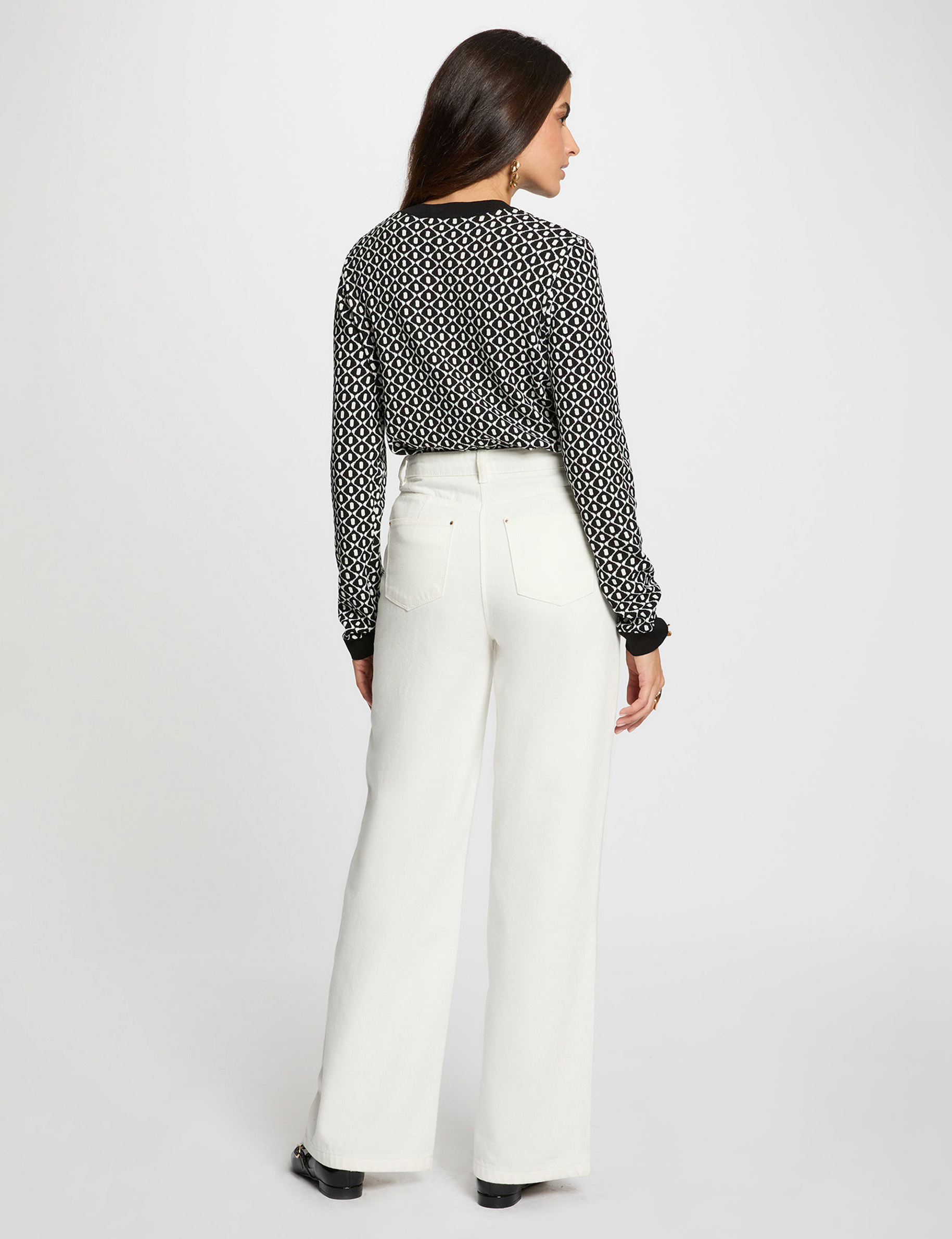 kort jacquardvest zwart vrouw Kort jacquardvest zwart vrouw