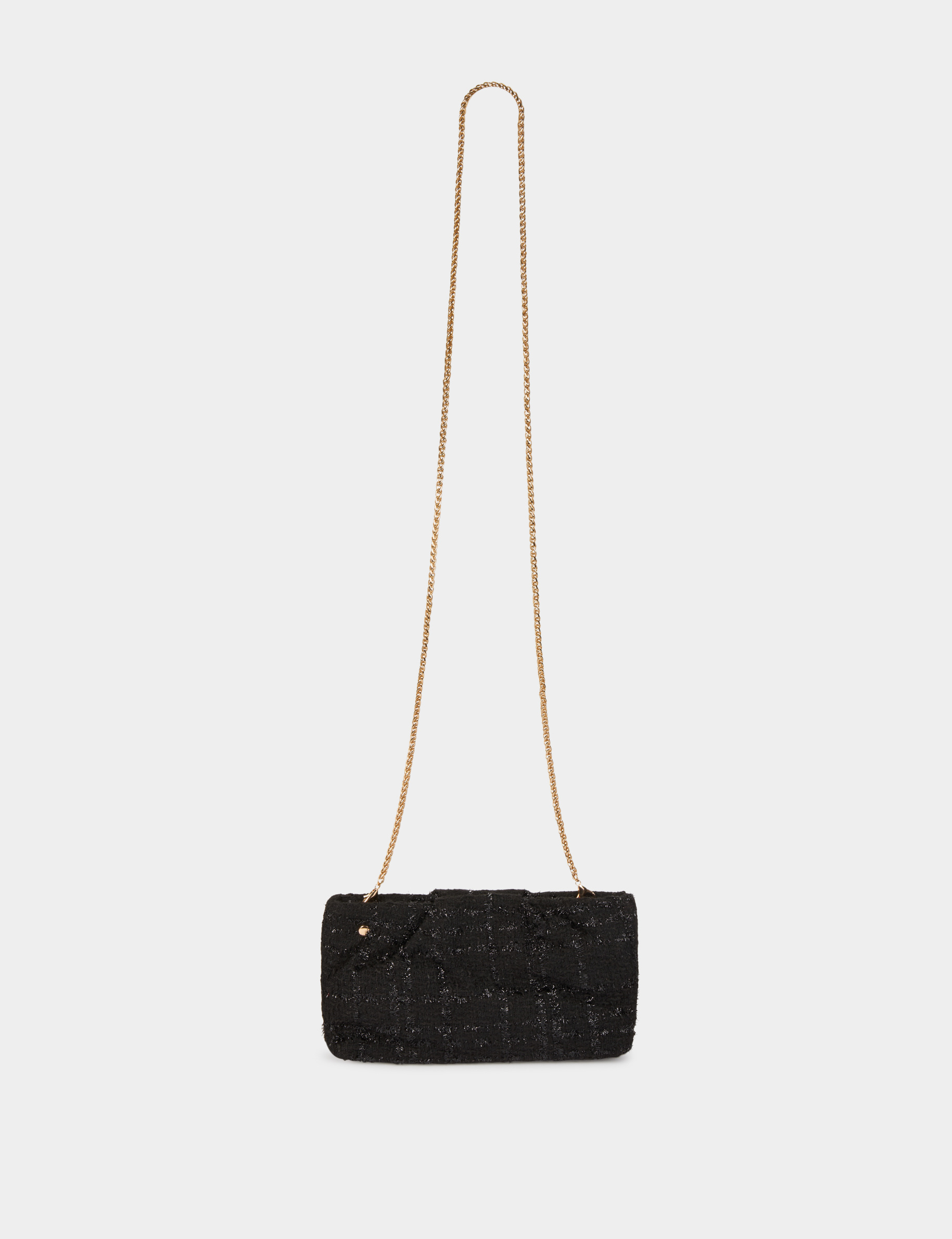 sac bandouliere tweed noir femme Sac bandoulière tweed noir femme