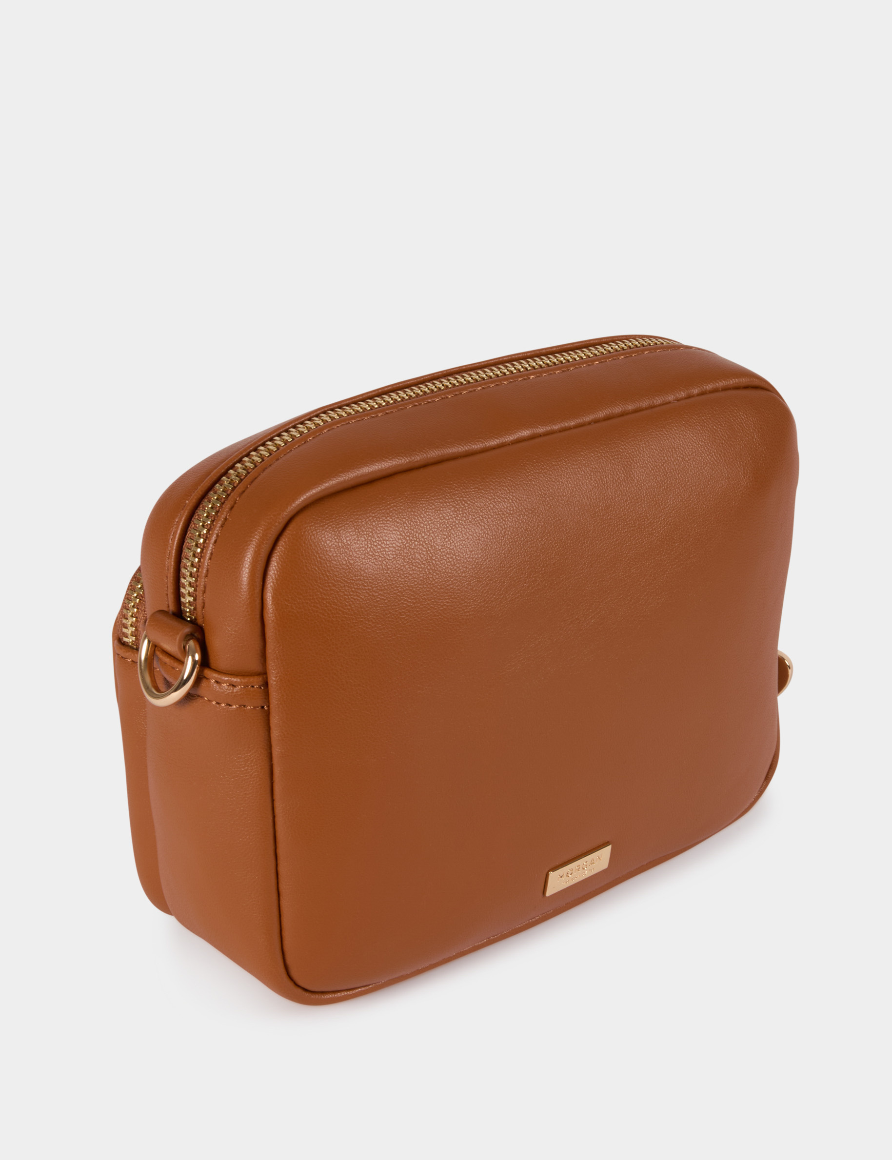 Sac bandouli&egrave;re similicuir camel femme