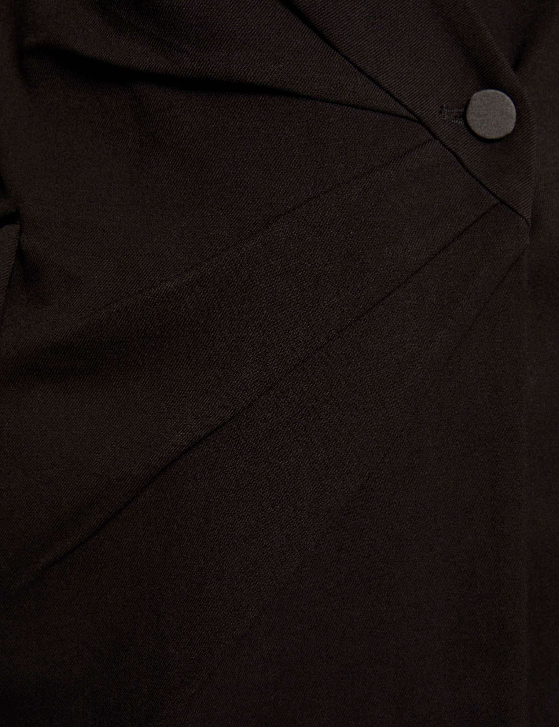 robe blazer col v noir femme null