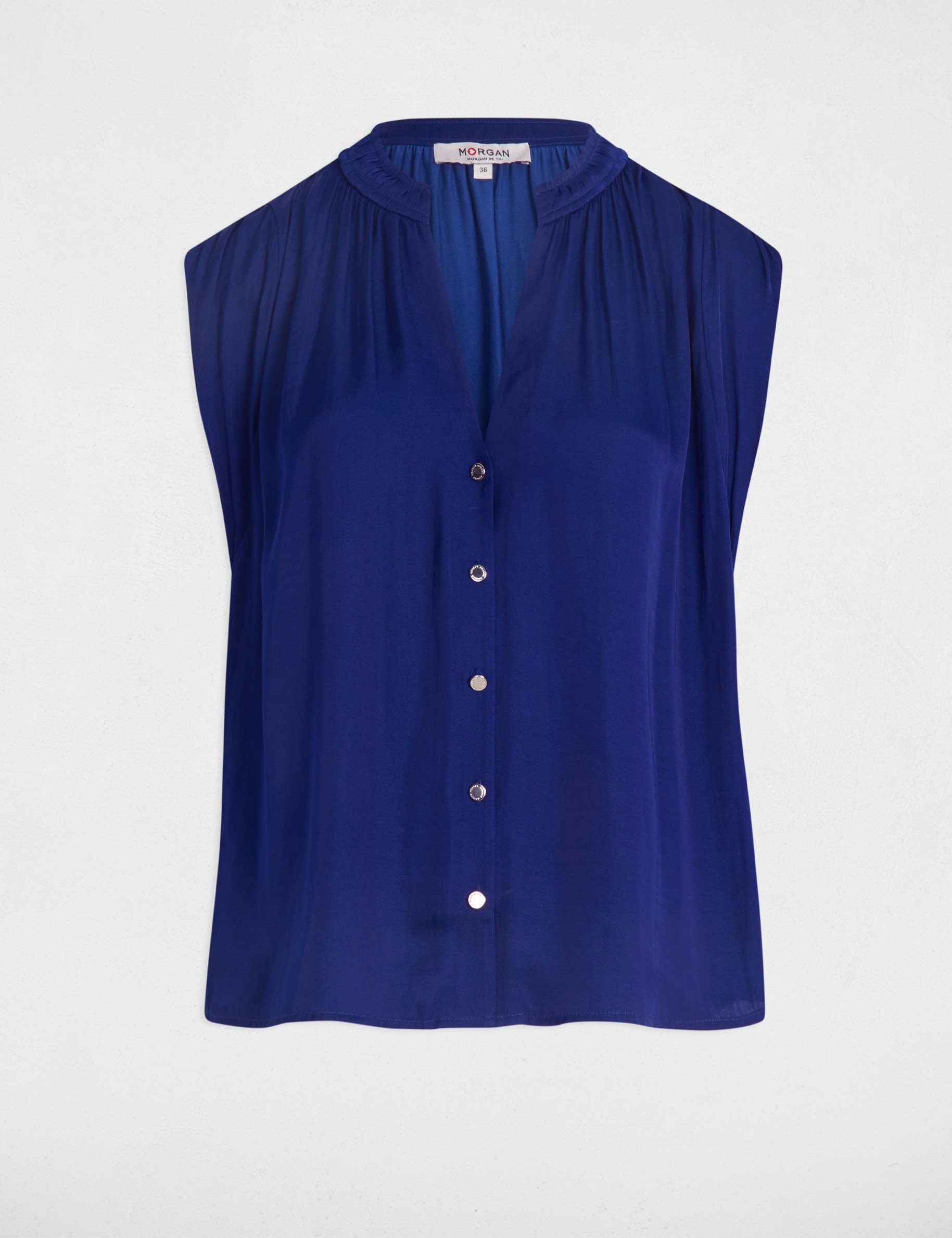 blouse sans manches bleu electrique femme Blouse sans manches bleu electrique femme