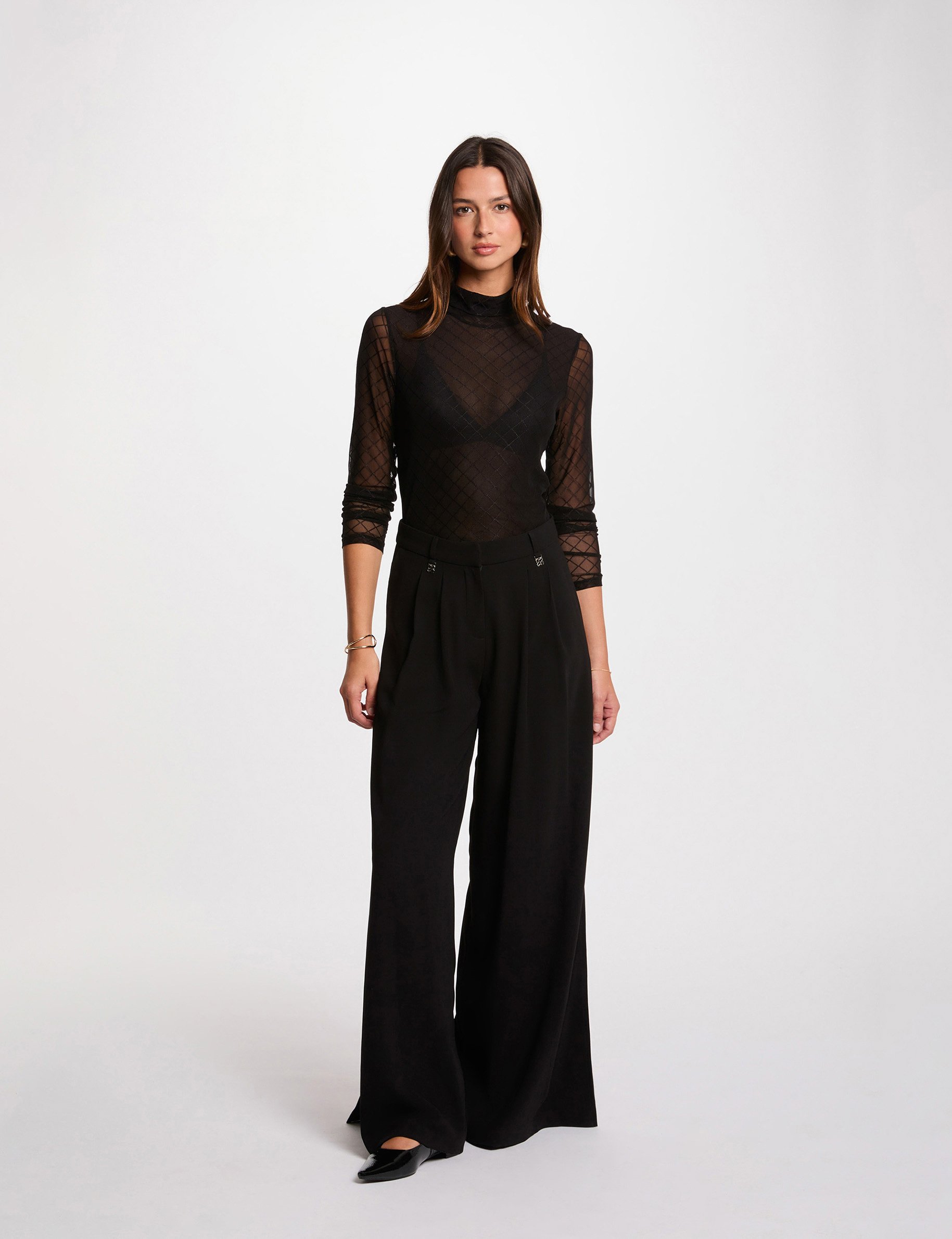 T-shirt manches longues noir femme