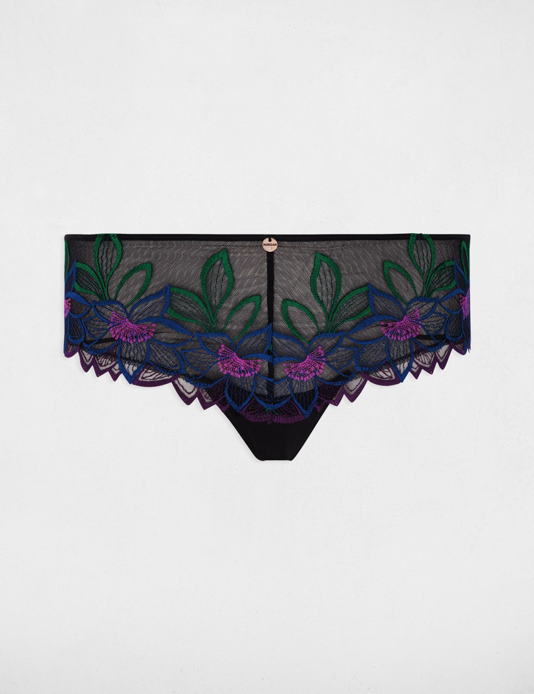 shorty en dentelle noir femme Shorty en dentelle noir femme