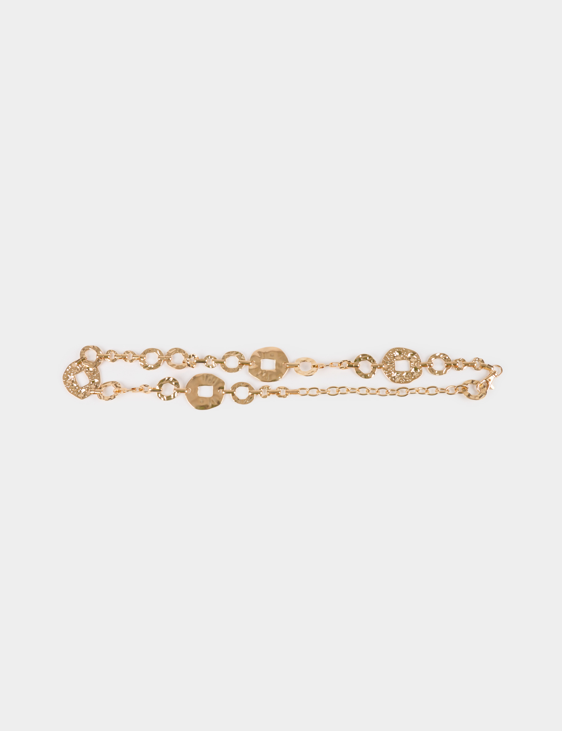 ceinture chaine martelee jaune or femme Ceinture chaîne martelée jaune or femme