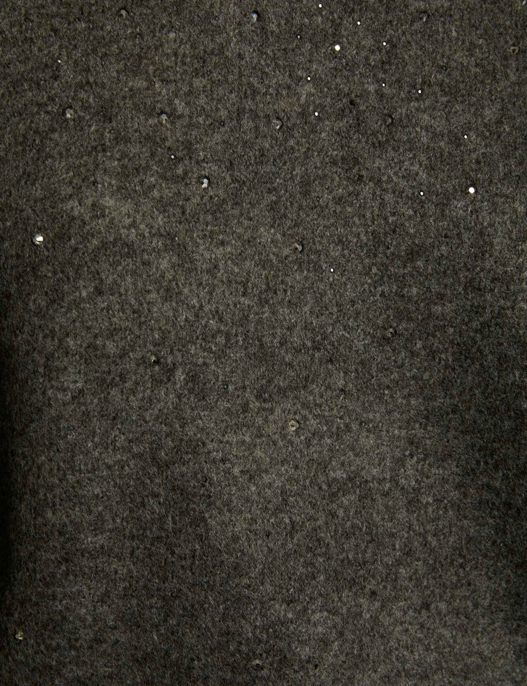 getailleerde trui met strass donkergrijs vrouw null