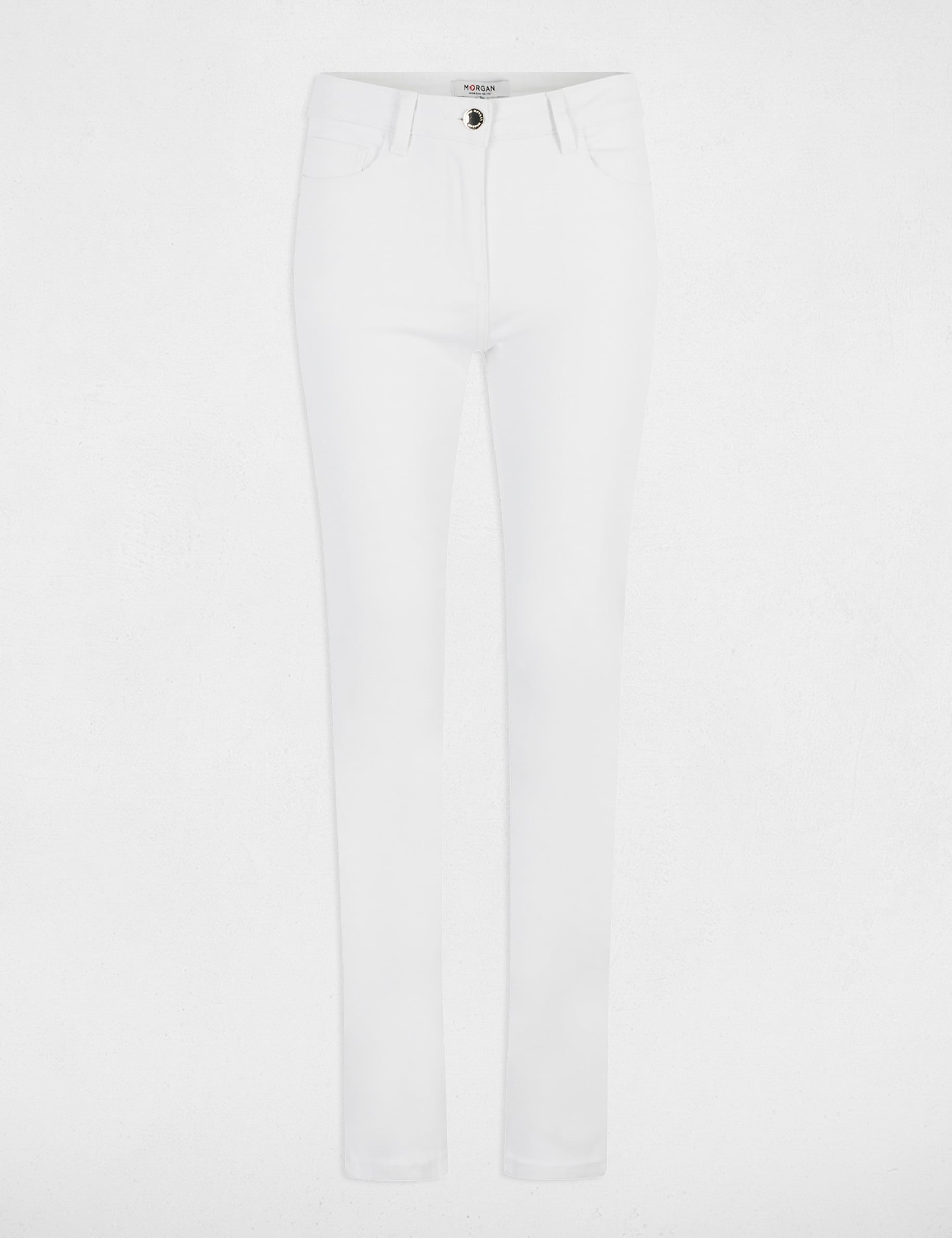 Rechte broek helder wit vrouw