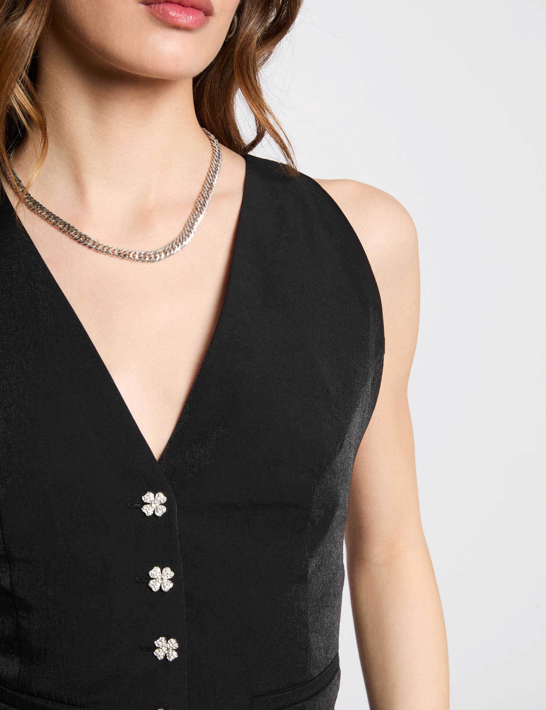 gilet sans manches noir femme Gilet sans manches noir femme
