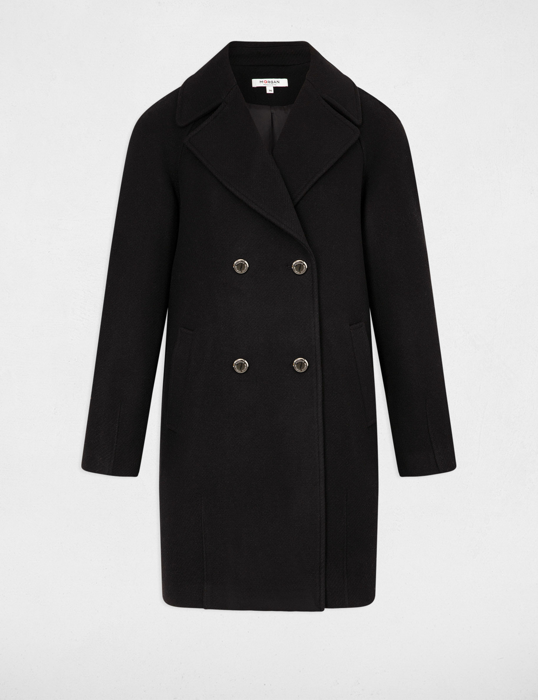manteau long ample noir femme Manteau long ample noir femme