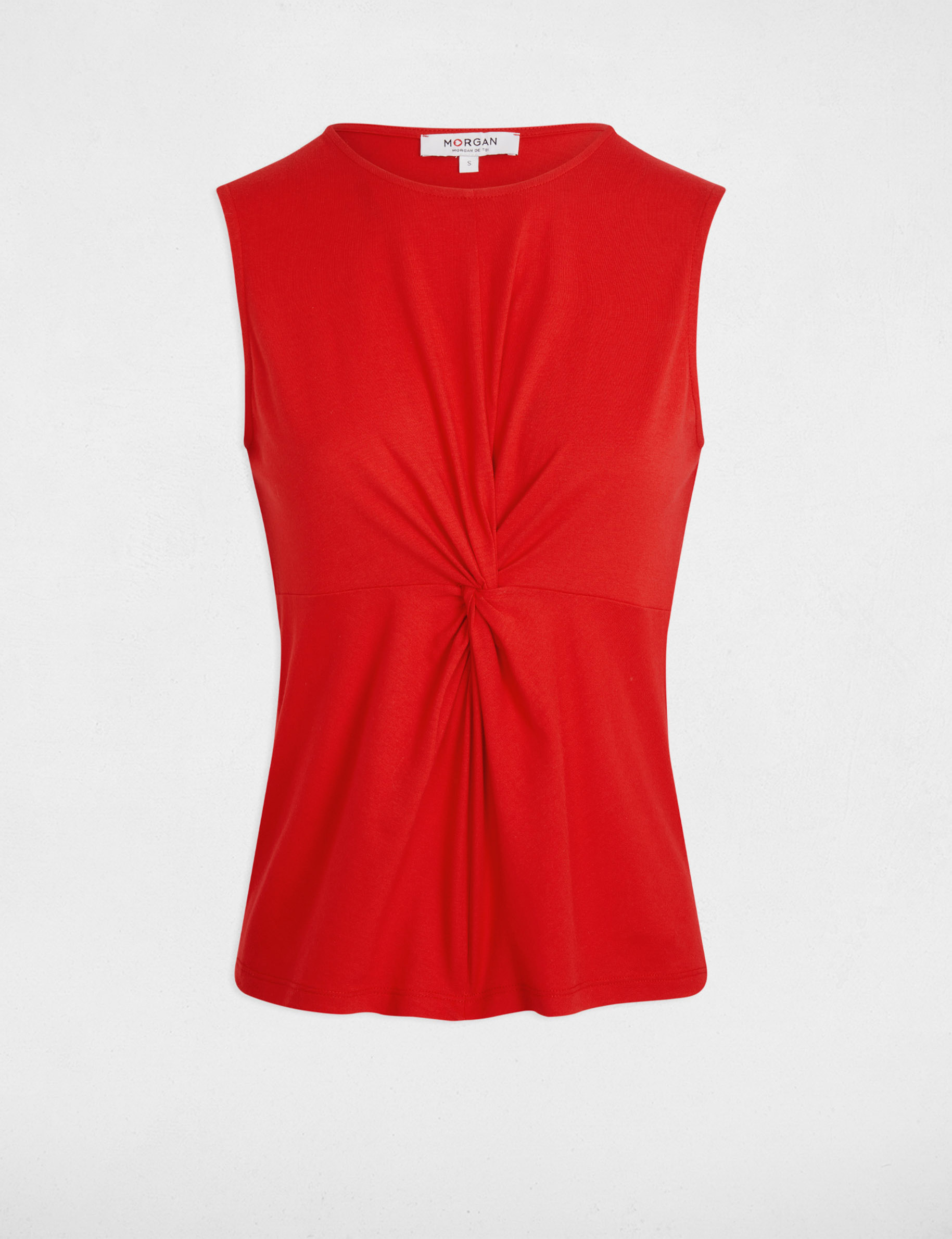 t shirt sans manches rouge femme T-shirt sans manches rouge femme