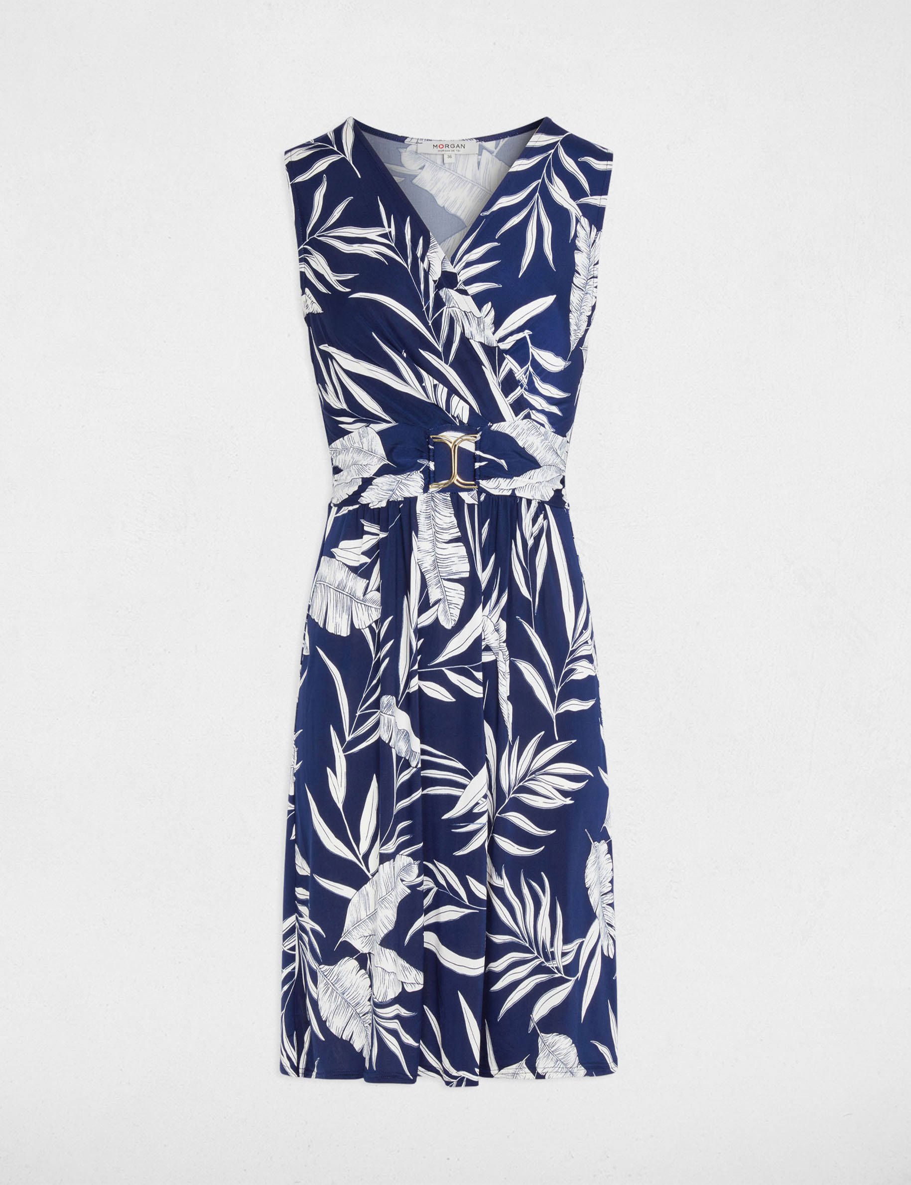 Robe courte d&eacute;collet&eacute; multicolore femme